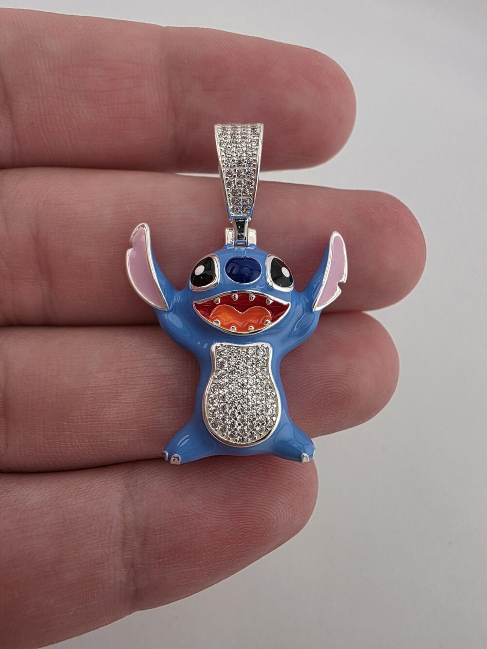 Lilo and Stitch Sterling Silver 925 Pendent